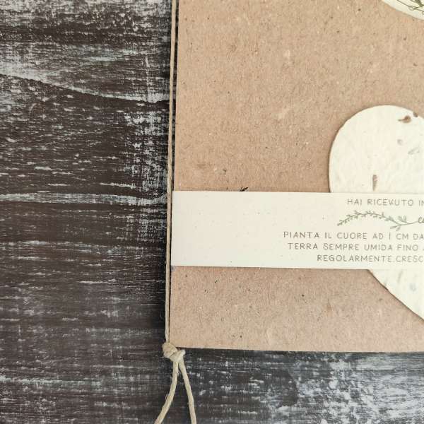 libretto messa carta piantabile matrimonio ecofriendly ecofattoart